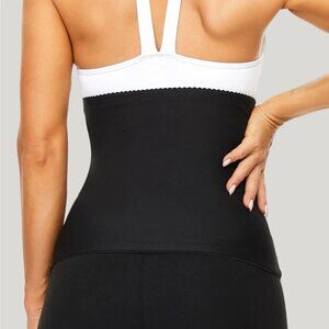 Corset Size M 30 Waist Cincher Nipper Shaper W/ Boning Black Stretch